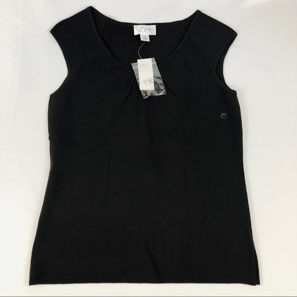 New Loft Brown Sleeveless Top Size M